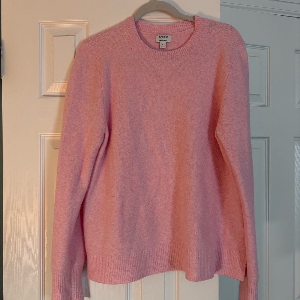 J. Crew Pink Crewneck Sweater